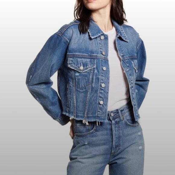 Boyish Jackets & Blazers - Boyish Denim cropped jean jacket